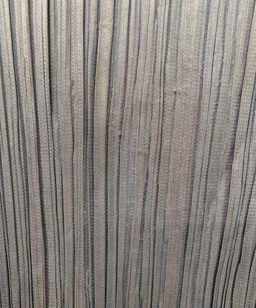 PLEATS PLEASE（プリーツプリーズ）PLEATS PLEASE (プリーツプリーズ) ボーダープリーツカットソー グレー×オレンジ サイズ:3の古着・服飾アイテム