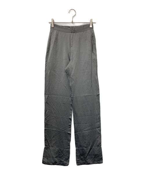 YOHJI YAMAMOTO（ヨウジヤマモト）YOHJI YAMAMOTO (ヨウジヤマモト) サテンパンツ グレー サイズ:SSの古着・服飾アイテム