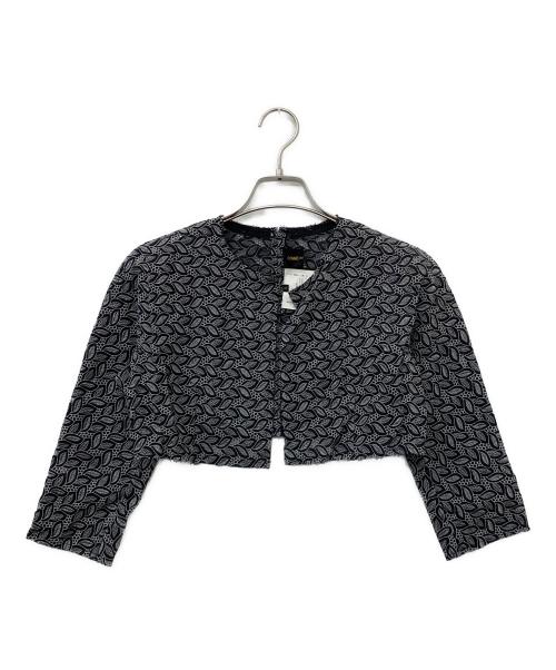 COMME des GARCONS（コムデギャルソン）COMME des GARCONS (コムデギャルソン) 90's リーフレースボレロカーディガン グレー サイズ:Sの古着・服飾アイテム