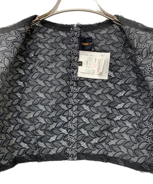 COMME des GARCONS（コムデギャルソン）COMME des GARCONS (コムデギャルソン) 90's リーフレースボレロカーディガン グレー サイズ:Sの古着・服飾アイテム