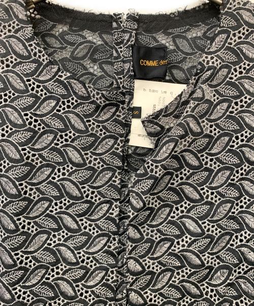 COMME des GARCONS（コムデギャルソン）COMME des GARCONS (コムデギャルソン) 90's リーフレースボレロカーディガン グレー サイズ:Sの古着・服飾アイテム