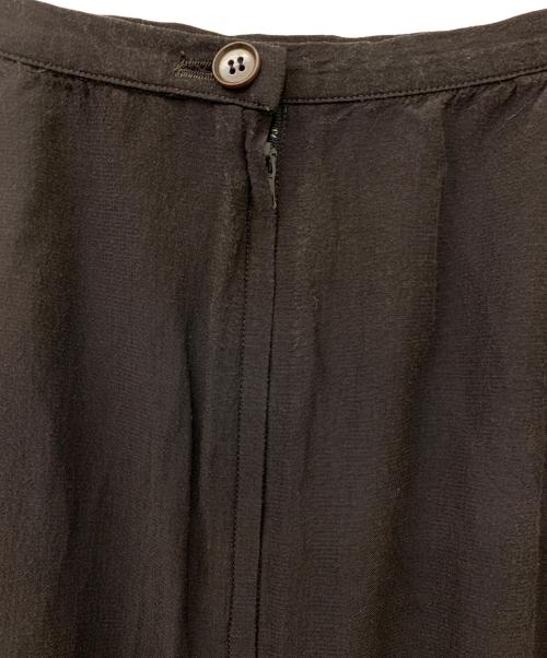 Y's（ワイズ）Y's (ワイズ) レーヨンロングスカート ブラウン サイズ:Mの古着・服飾アイテム
