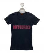 Hysteric Glamourヒステリックグラマー）の古着「ラメロゴTシャツ」｜ブラック