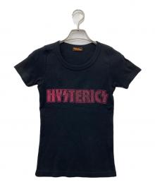 Hysteric Glamour（ヒステリックグラマー）の古着「ラメロゴTシャツ」｜ブラック