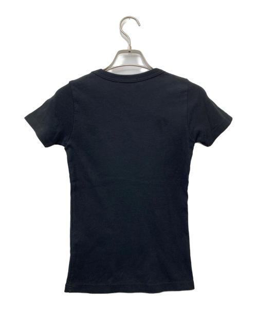 Hysteric Glamour（ヒステリックグラマー）Hysteric Glamour (ヒステリックグラマー) ラメロゴTシャツ ブラック サイズ:FREEの古着・服飾アイテム