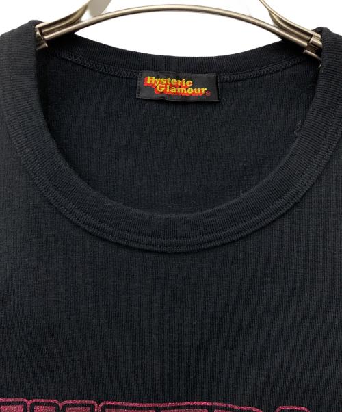 Hysteric Glamour（ヒステリックグラマー）Hysteric Glamour (ヒステリックグラマー) ラメロゴTシャツ ブラック サイズ:FREEの古着・服飾アイテム