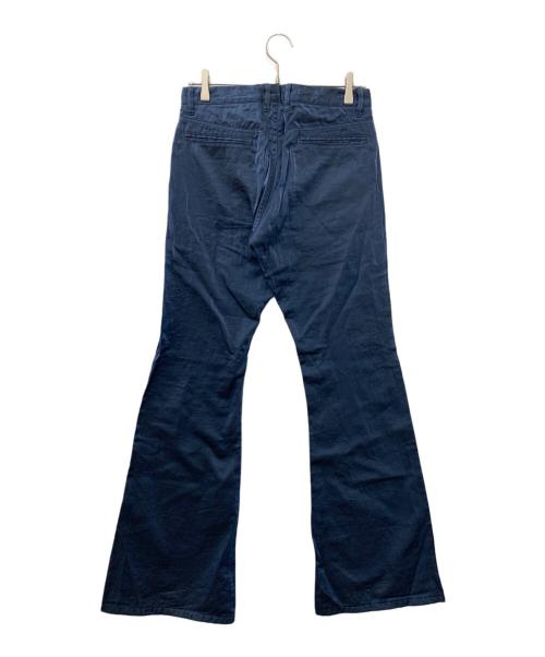 PPFM（ピーピーエフエム）PPFM (ピーピーエフエム) サテンパンツ ネイビー サイズ:Mの古着・服飾アイテム