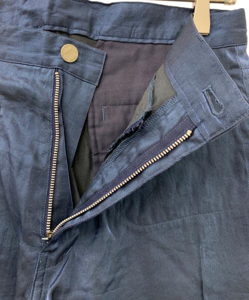 PPFM（ピーピーエフエム）PPFM (ピーピーエフエム) サテンパンツ ネイビー サイズ:Mの古着・服飾アイテム