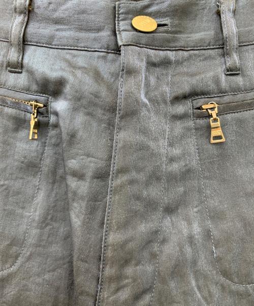 PPFM（ピーピーエフエム）PPFM (ピーピーエフエム) サテンパンツ ネイビー サイズ:Mの古着・服飾アイテム