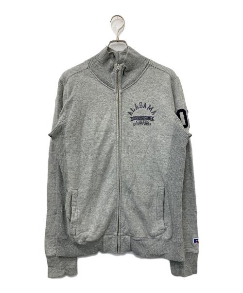 RUSSELL ATHLETIC（ラッセルアスレチック）RUSSELL ATHLETIC (ラッセルアスレチック) ジップアップスウェット グレー サイズ:XLの古着・服飾アイテム