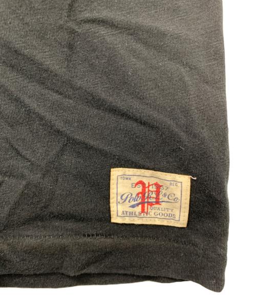 POLO RALPH LAUREN（ポロ・ラルフローレン）POLO RALPH LAUREN (ポロ・ラルフローレン) 刺繍半袖カットソー ブラック サイズ:XLの古着・服飾アイテム