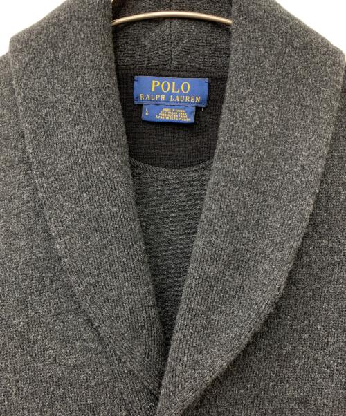 POLO RALPH LAUREN（ポロ・ラルフローレン）POLO RALPH LAUREN (ポロ・ラルフローレン) ショールカラーカーディガン ブラック サイズ:Lの古着・服飾アイテム