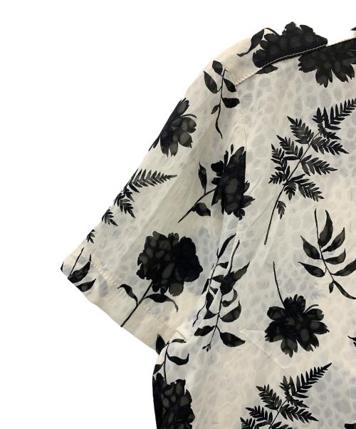 Noen（ノエン）Noen (ノエン) アロハシャツ ホワイト×ブラック サイズ:Fの古着・服飾アイテム