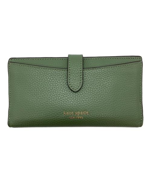 Kate Spade（ケイトスペード）Kate Spade (ケイトスペード) 長財布 グリーンの古着・服飾アイテム