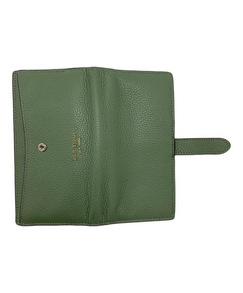 Kate Spade（ケイトスペード）Kate Spade (ケイトスペード) 長財布 グリーンの古着・服飾アイテム