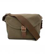 BAGWORKSバッグワークス）の古着「ショルダーバッグ CAMERAMAN」｜カーキ×グリーン