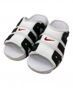NIKEナイキ）の古着「Nike Air More Uptempo Slide "White and Black"」｜ブラック×ホワイト