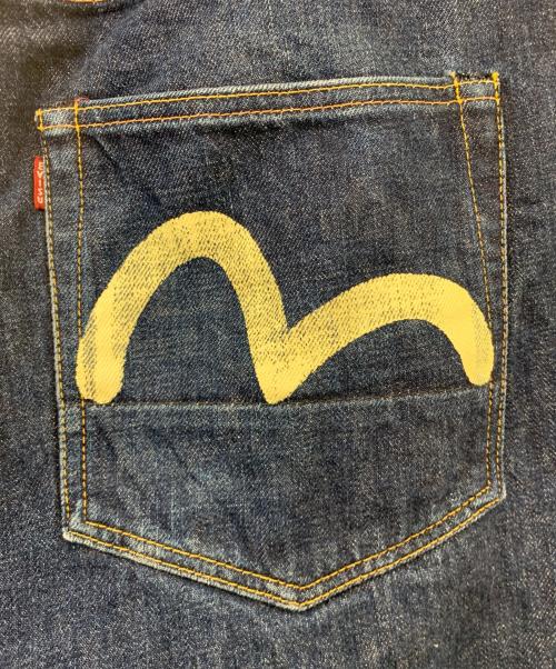 EVISU（エヴィス）EVISU (エヴィス) 2001 カモメペイントデニムパンツ インディゴ サイズ:W35×L35の古着・服飾アイテム