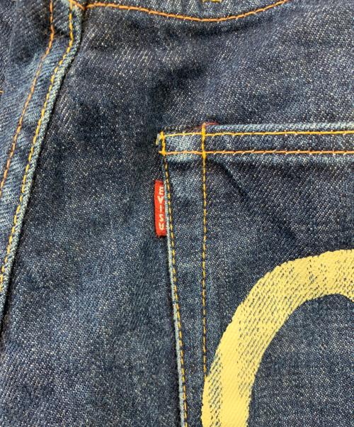 EVISU（エヴィス）EVISU (エヴィス) 2001 カモメペイントデニムパンツ インディゴ サイズ:W35×L35の古着・服飾アイテム