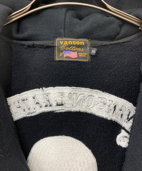 VANSON（バンソン）VANSON (バンソン) 武装戦線ジップパーカー ブラック サイズ:XLの古着・服飾アイテム