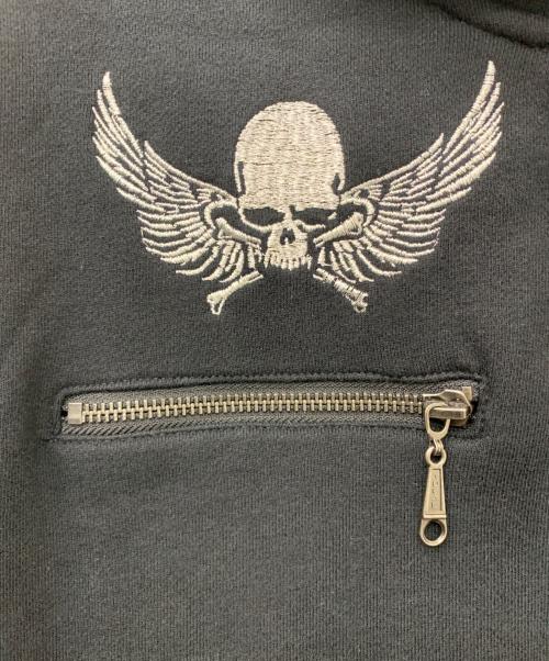 VANSON（バンソン）VANSON (バンソン) 武装戦線ジップパーカー ブラック サイズ:XLの古着・服飾アイテム