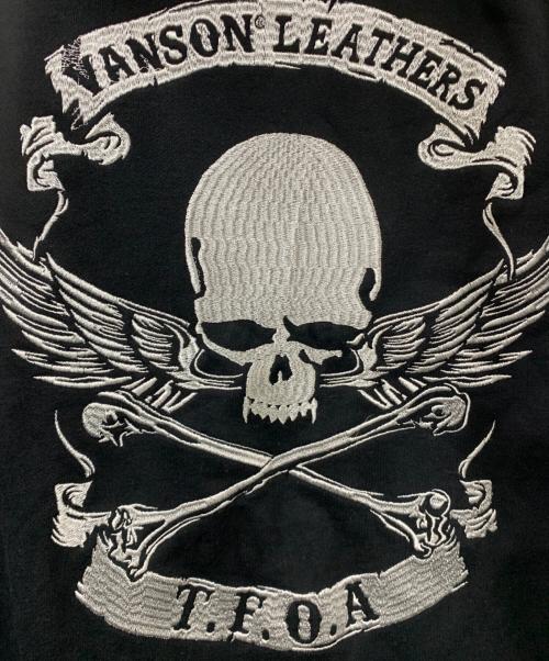 VANSON（バンソン）VANSON (バンソン) 武装戦線ジップパーカー ブラック サイズ:XLの古着・服飾アイテム