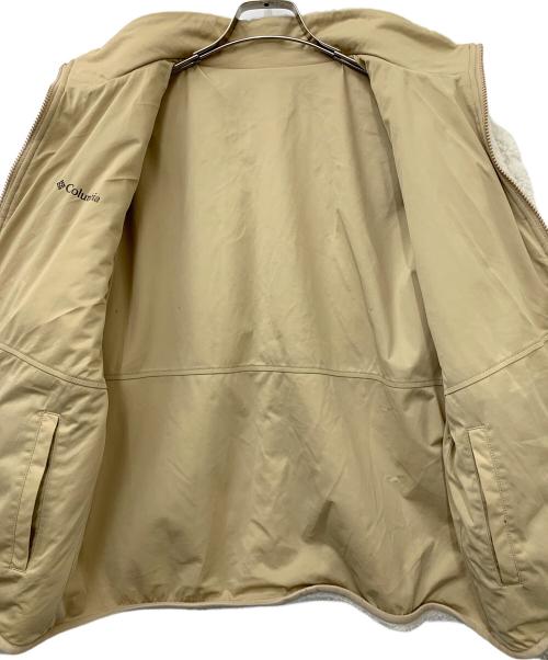 Columbia（コロンビア）Columbia (コロンビア) シカゴアベニューリバーシブルフリースジャケット ホワイト×ベージュ サイズ:Lの古着・服飾アイテム