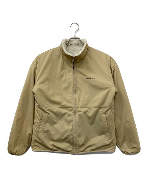Columbia（コロンビア）Columbia (コロンビア) シカゴアベニューリバーシブルフリースジャケット ホワイト×ベージュ サイズ:Lの古着・服飾アイテム