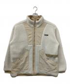 Columbiaコロンビア）の古着「シカゴアベニューリバーシブルフリースジャケット」｜ホワイト×ベージュ