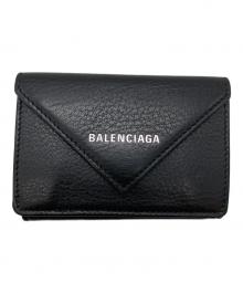 BALENCIAGA（バレンシアガ）の古着「コンパクトウォレット」｜ブラック