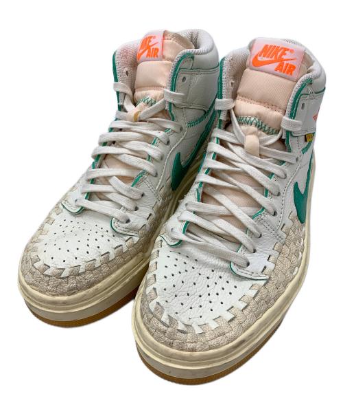 NIKE（ナイキ）NIKE (ナイキ) WMNS AIR JORDAN 1 RETRO HI UNION ホワイト×グリーン サイズ:25の古着・服飾アイテム