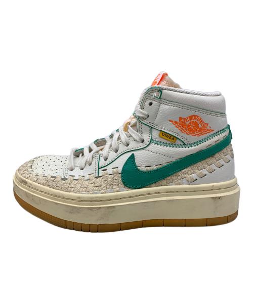 NIKE（ナイキ）NIKE (ナイキ) WMNS AIR JORDAN 1 RETRO HI UNION ホワイト×グリーン サイズ:25の古着・服飾アイテム