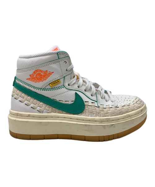 NIKE（ナイキ）NIKE (ナイキ) WMNS AIR JORDAN 1 RETRO HI UNION ホワイト×グリーン サイズ:25の古着・服飾アイテム