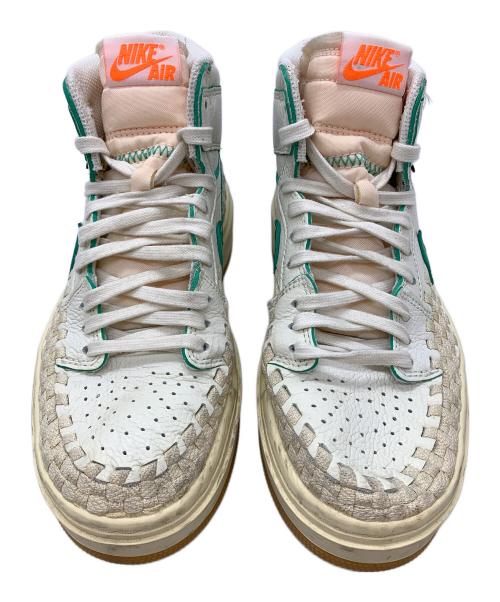 NIKE（ナイキ）NIKE (ナイキ) WMNS AIR JORDAN 1 RETRO HI UNION ホワイト×グリーン サイズ:25の古着・服飾アイテム