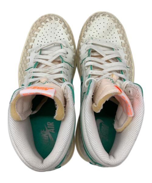 NIKE（ナイキ）NIKE (ナイキ) WMNS AIR JORDAN 1 RETRO HI UNION ホワイト×グリーン サイズ:25の古着・服飾アイテム
