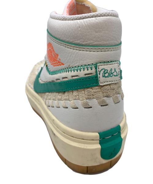 NIKE（ナイキ）NIKE (ナイキ) WMNS AIR JORDAN 1 RETRO HI UNION ホワイト×グリーン サイズ:25の古着・服飾アイテム