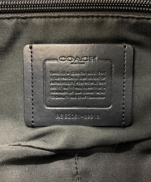 COACH（コーチ）COACH (コーチ) ウエストバッグ シグネチャー ブラック×ブラウンの古着・服飾アイテム