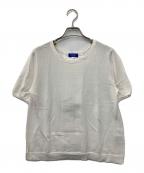 BLUE LABEL CRESTBRIDGEブルーレーベルクレストブリッジ）の古着「半袖ブラウス」｜ホワイト