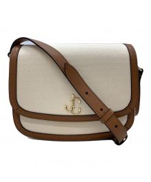 JIMMY CHOO（ジミーチュウ）の古着「JC Satchel M」｜アイボリー×ブラウン