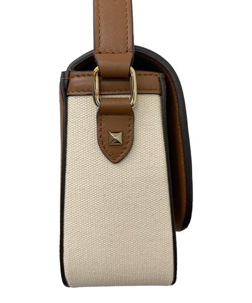 JIMMY CHOO（ジミーチュウ）JIMMY CHOO (ジミーチュウ) JC Satchel M アイボリー×ブラウンの古着・服飾アイテム