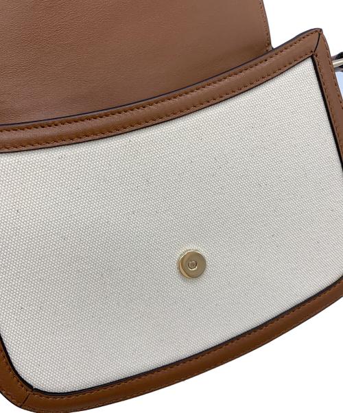 JIMMY CHOO（ジミーチュウ）JIMMY CHOO (ジミーチュウ) JC Satchel M アイボリー×ブラウンの古着・服飾アイテム