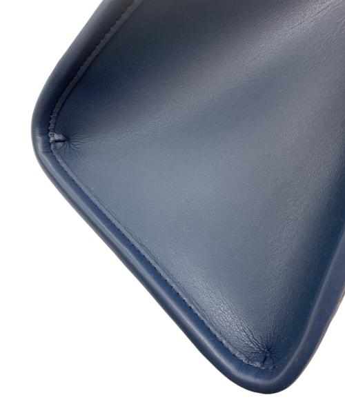 MICHAEL KORS（マイケルコース）MICHAEL KORS (マイケルコース) Cooper Logo Embossed Pebbled Leather Tote Bag ネイビーの古着・服飾アイテム