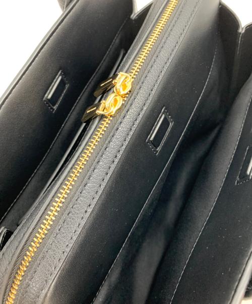 MICHAEL KORS（マイケルコース）MICHAEL KORS (マイケルコース) LAILA レザー サッチェル ミディアム ブラックの古着・服飾アイテム