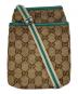 GUCCI (グッチ) ショルダーポーチ ブラウン×グリーン：10000円