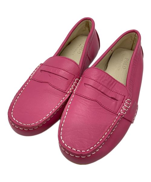 POLO RALPH LAUREN（ポロ・ラルフローレン）POLO RALPH LAUREN (ポロ・ラルフローレン) ドライビングシューズ ピンク サイズ:24.5の古着・服飾アイテム