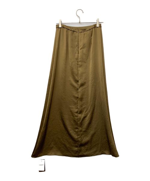 Plage（プラージュ）Plage (プラージュ) grossy satin スカート カーキ サイズ:38の古着・服飾アイテム
