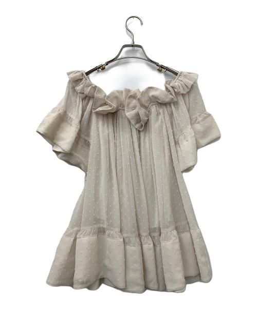 Snidel（スナイデル）Snidel (スナイデル) 半袖ブラウス ピンクの古着・服飾アイテム