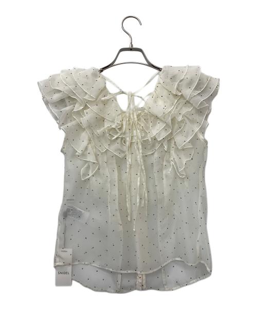 Snidel（スナイデル）Snidel (スナイデル) ノースリーブブラウス ホワイト サイズ:Fの古着・服飾アイテム