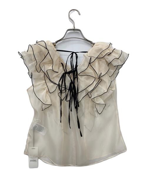 Snidel（スナイデル）Snidel (スナイデル) ノースリーブブラウス アイボリー サイズ:Fの古着・服飾アイテム