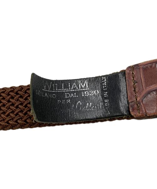 WILLIAM（ウィリアム）WILLIAM (ウィリアム) ウエスタンベルト ブラウン サイズ:32の古着・服飾アイテム